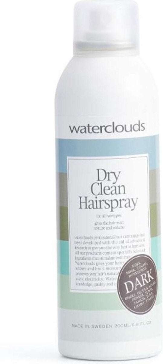 Waterclouds Dry Clean Dark Hairspray -  vrouwen - Voor  - 200 ml -  vrouwen - Voor