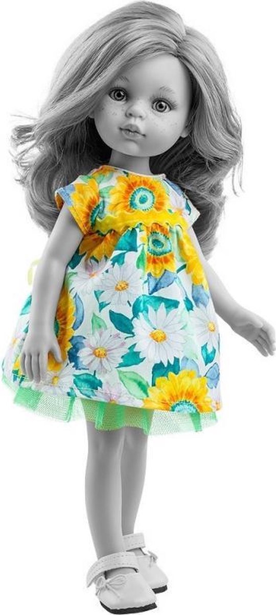 Paola Reina kledingset Dasha Zonnebloem voor Amigas pop 32cm