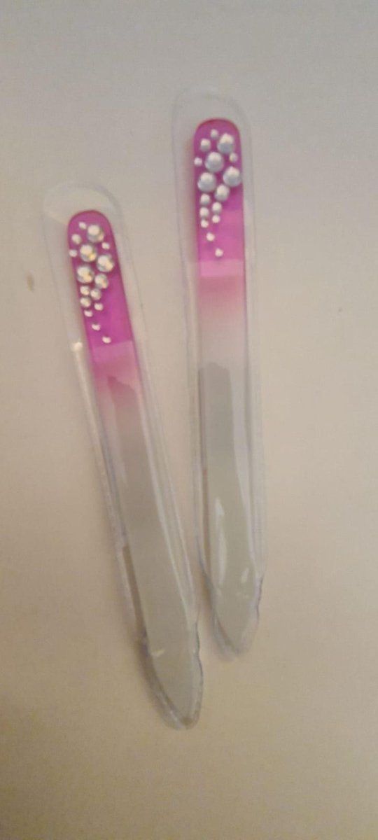 BodyBeautyCosmetics glasvijl (punt) 2 stuks rose