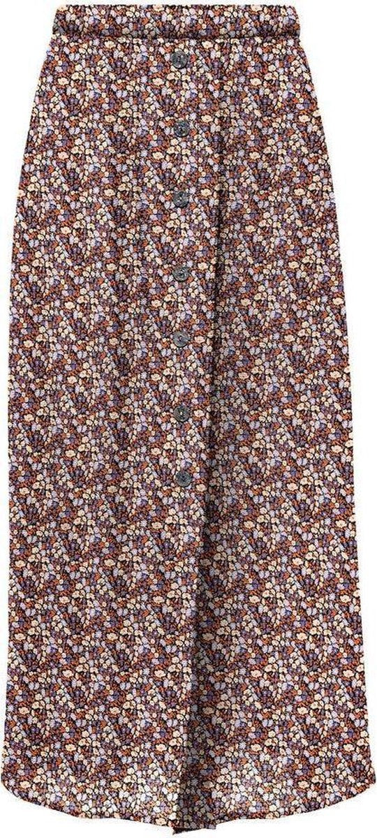 Onlnova Life Button Skirt Aop Wvn 8 15222223 Black/viola Dits