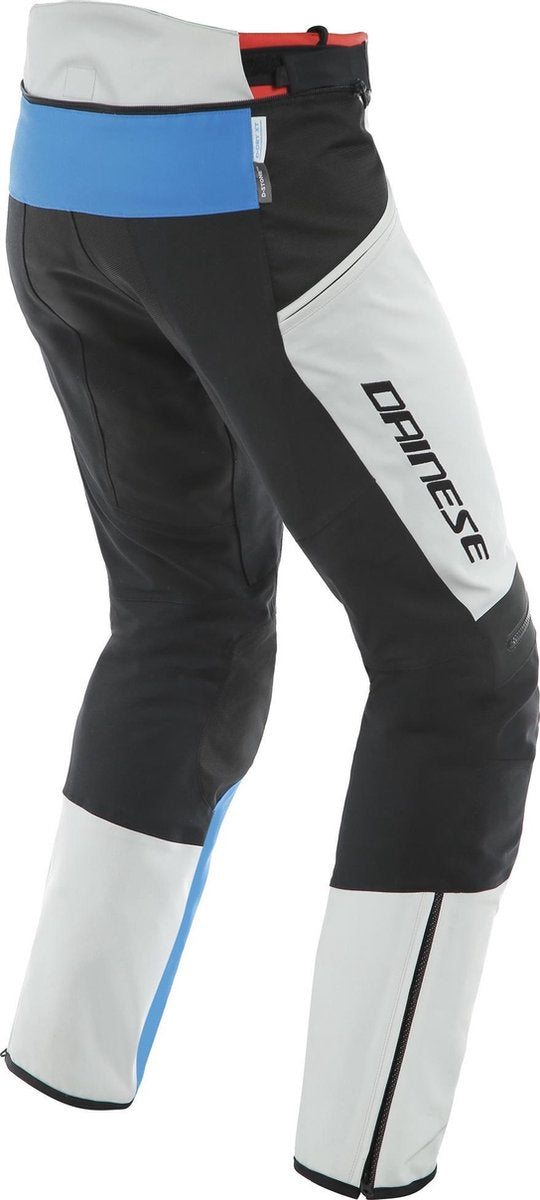 Dainese Tonale D-Dry Glacier Gray Blue Black Textile Motorcycle Pants 48