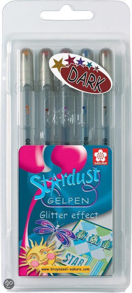 Stardust Blister 5 Dark Gelpennen