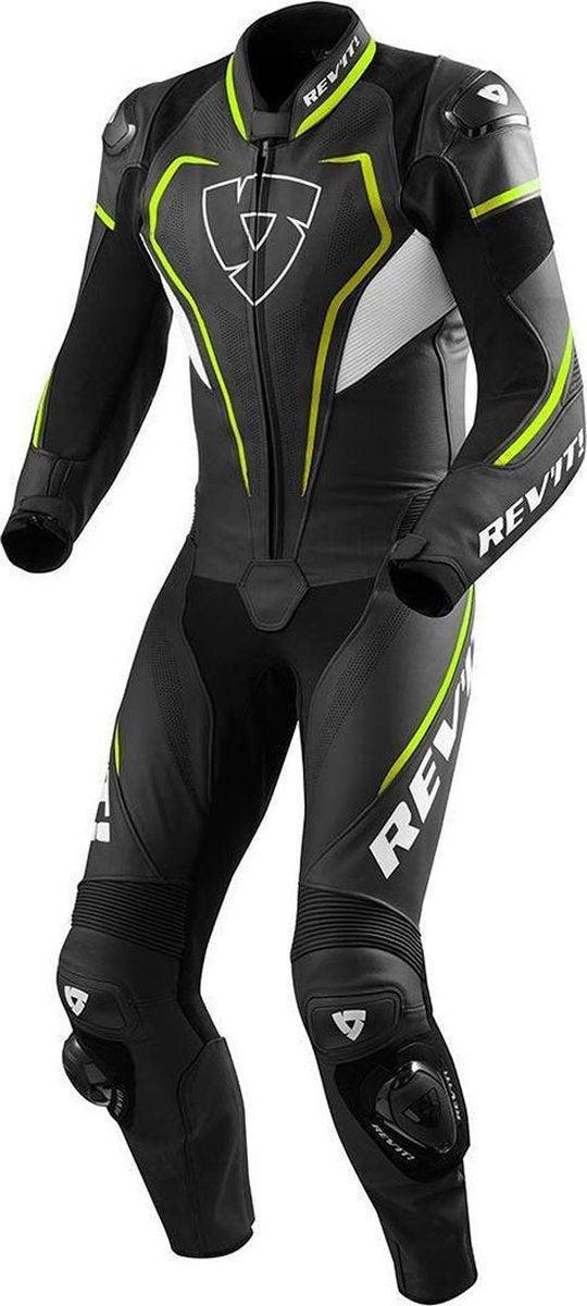 Rev'it Vertex Pro overall zwart/fluo geel
