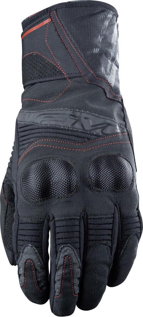 Five WFX2 WP Black Red Motorcycle Gloves L