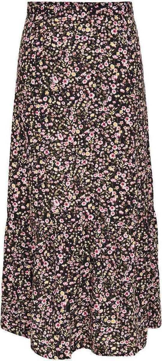 Jdyurban Hw Midcalf Skirt Wvn 15227579 Black/multicolor