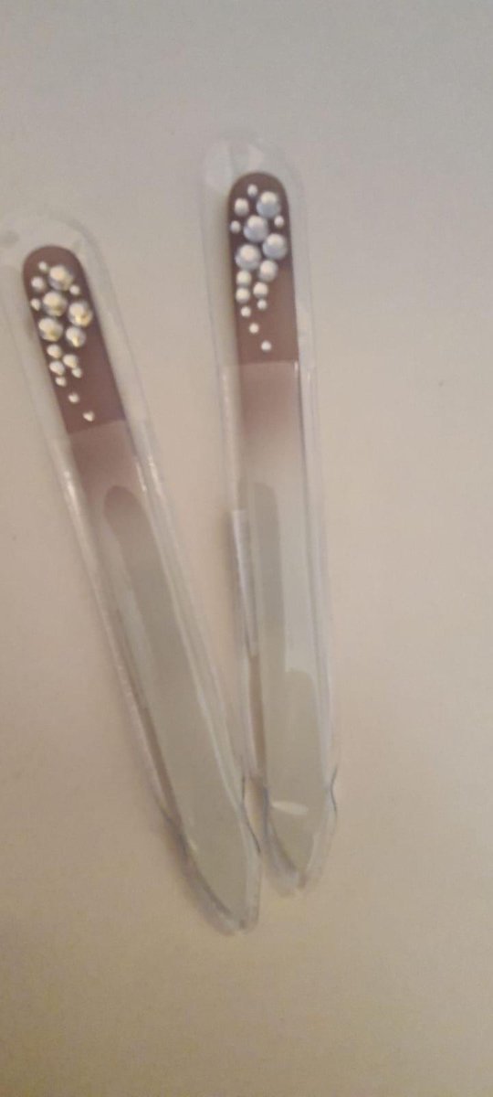 BodyBeautyCosmetics glasvijl (punt) 2 stuks taupe