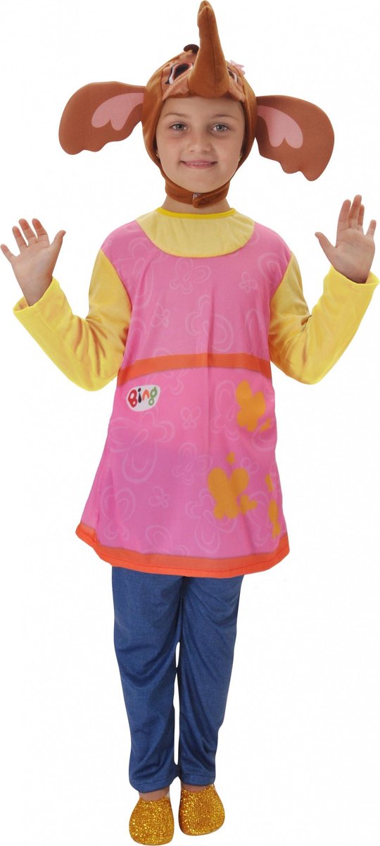 Bing Kostuum Sula Meisjes Polyester Roze 4-delig Maat 116