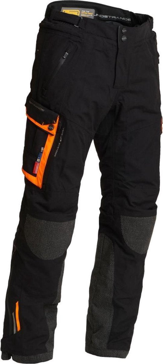 Lindstrands Textile Pants Sunne Black Orange 56