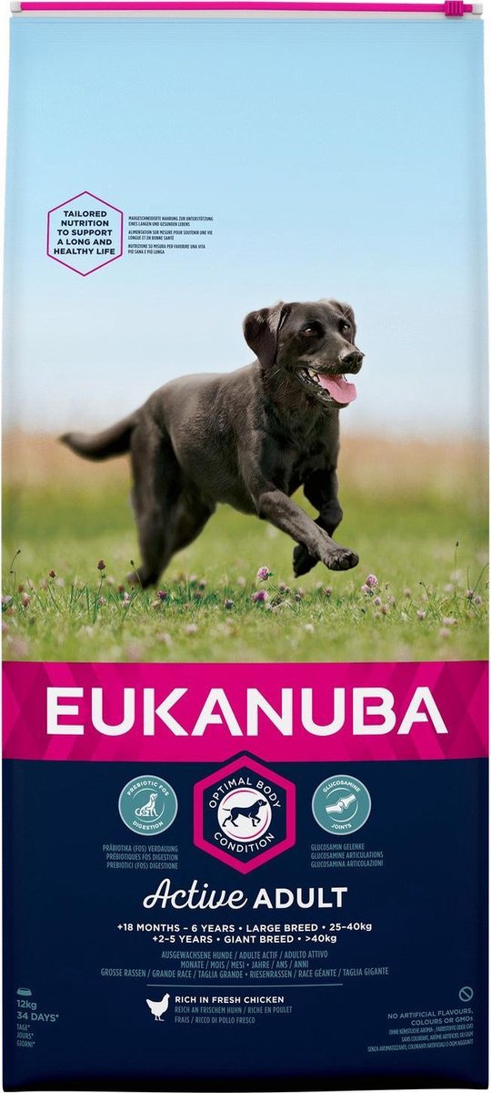Eukanuba Dog Adult - Large Breed - Kip - Hondenvoer - 3 kg