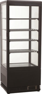 KOELVITRINE 98L ZWART