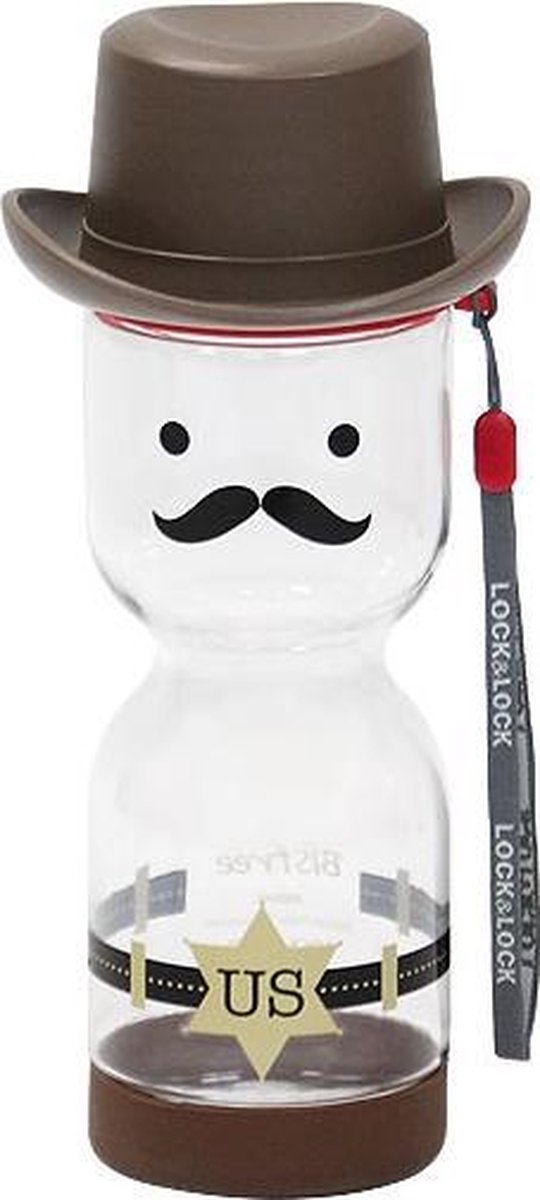 Lock&Lock Drinkfles kinderen | Schoolbeker - Sheriff - 430 ml