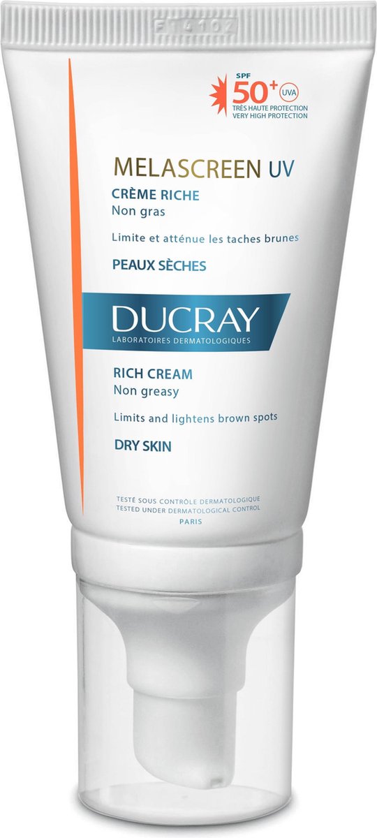 Ducray Melascreen Uv Creme Riche Spf50 + Dry Touch Pigmentation Spots Dry / Normal Skin 40ml