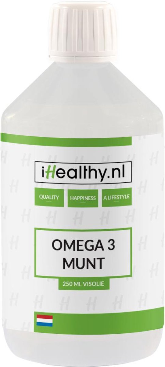 Omega-3 Visolie - Vloeibaar 250ml - Munt smaak - iHealthy