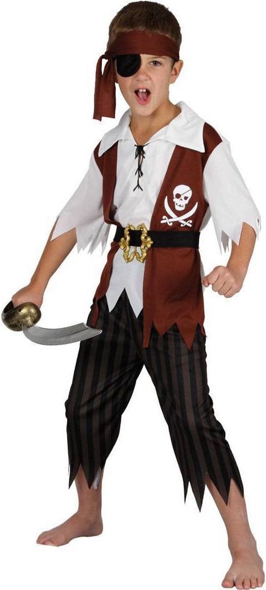 E-Carnavalskleding.nl: 116cm - e-Carnavalskleding.nl Compleet piraten pak kind
