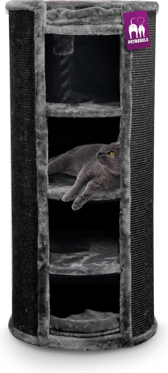 Petrebels Superdome 120 Krabton voor katten -  Pepper - 49 x 49 x 120 cm