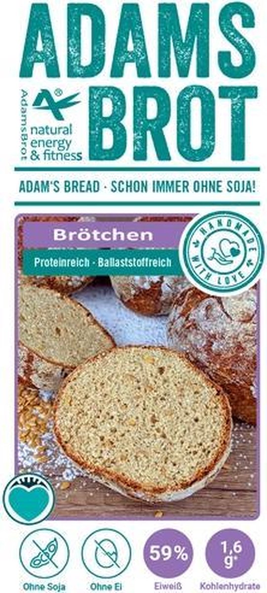 Adams Brot | Brotchen Broodjes Mix | 1 x 200 gram  | Koolhydraatarm eten doe je zó!