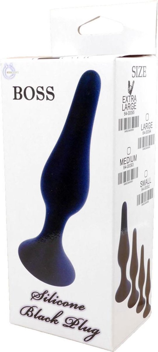 Bossoftoys - Silicone Anaal Plug - met sterke Zuignap - Medium formaat - 11 cm - Dia 2