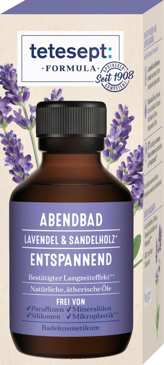 tetesept Avondbadformule lavendel & sandelhout (100 ml)