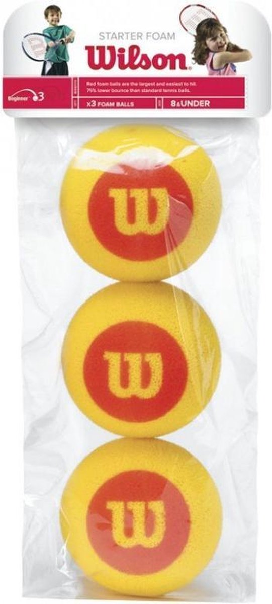 Wilson Stage 3 - Rood Foam - Tennisbal - 3 ballen