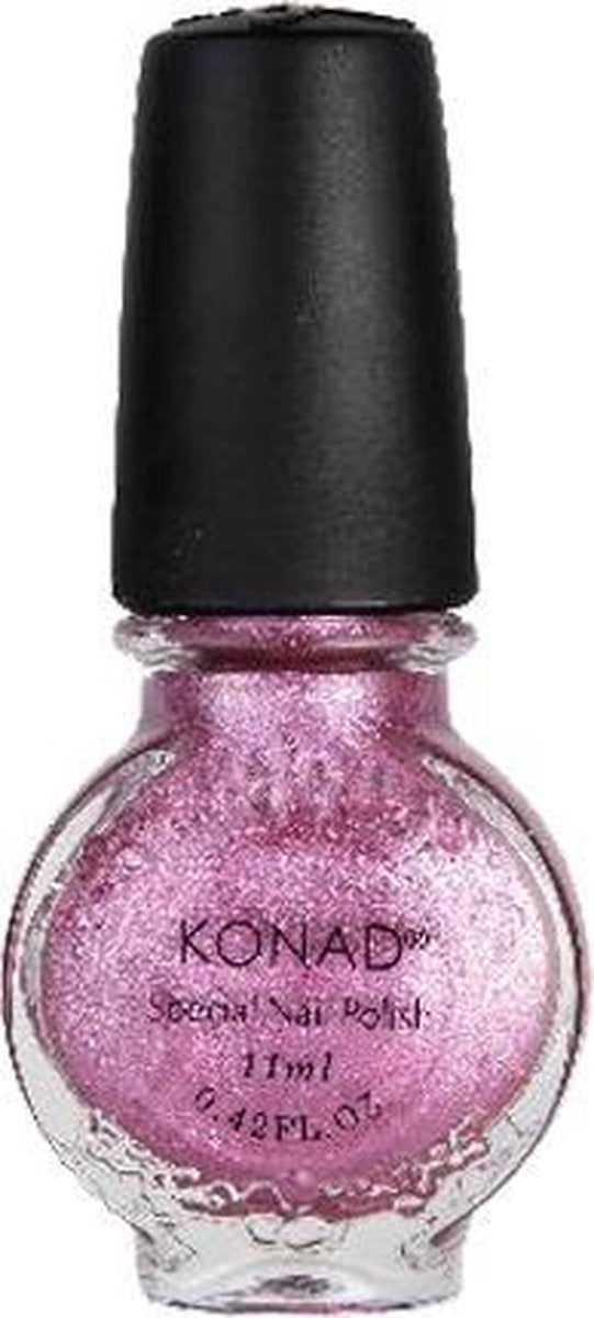 KONAD stempel nagellak GLITTER ROZE / VIVID PINK 41