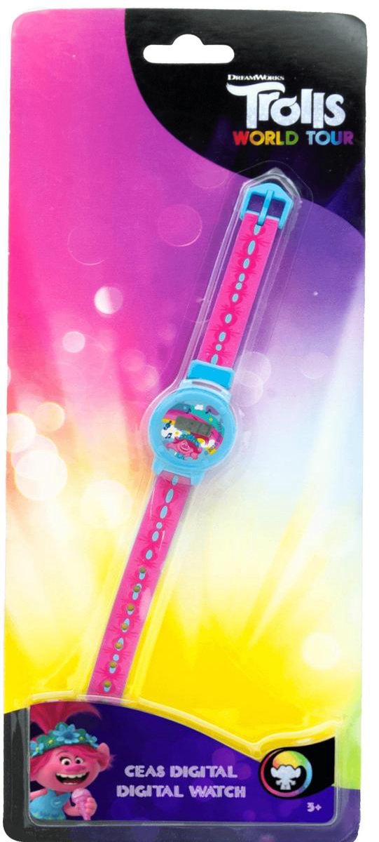 Trolls Horloge Meisjes 23 Cm Pvc Roze/blauw