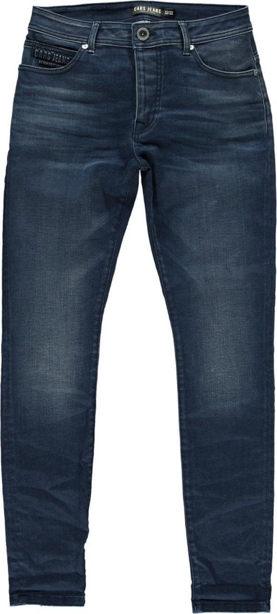 Cars Jeans Heren Jeans Dust Super Skinny - Kleur: Blue Coated - Maat: 31/34