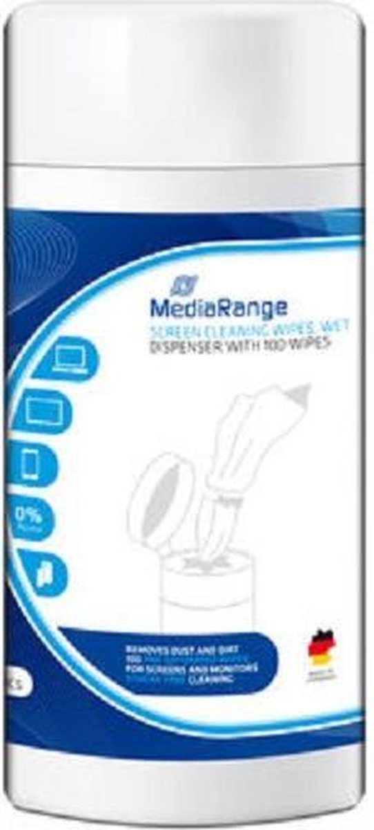 MediaRange Bildschirmreinigungstücher 100pcs/dispenser