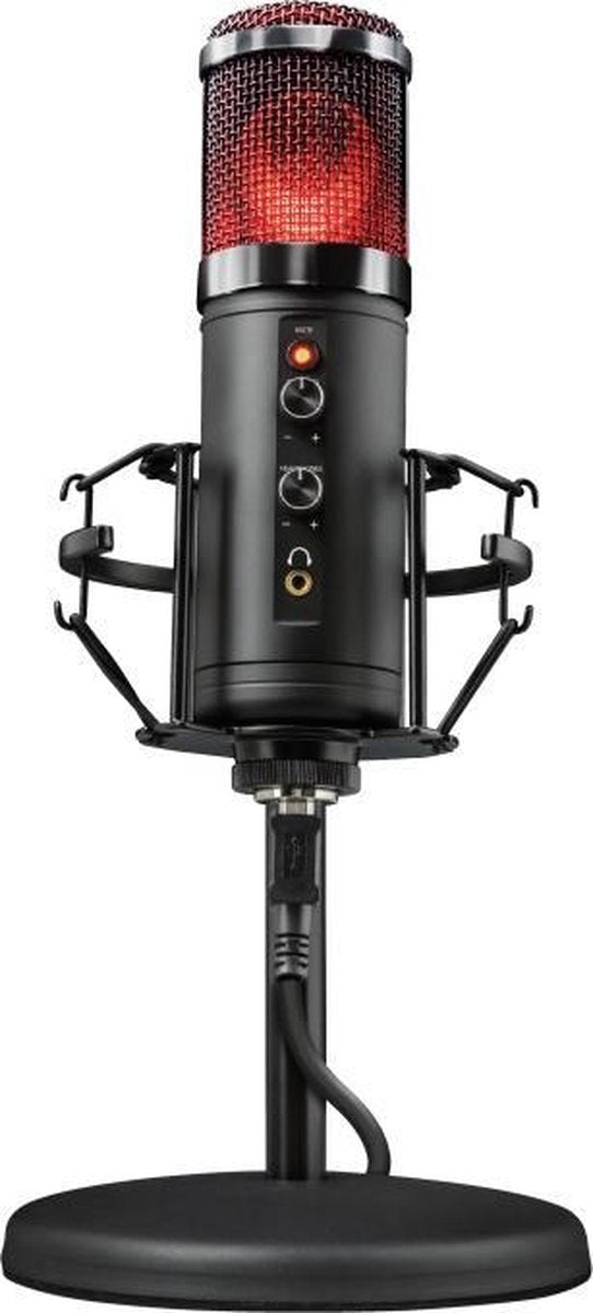 GXT 256 Exxo - Streaming Microfoon - met RGB verlichting en USB aansluiting