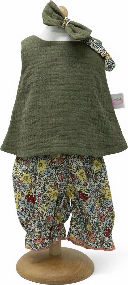 Toizz Babypop Tuniek Meisjes 29/32 Cm Polyester Groen 3-delig