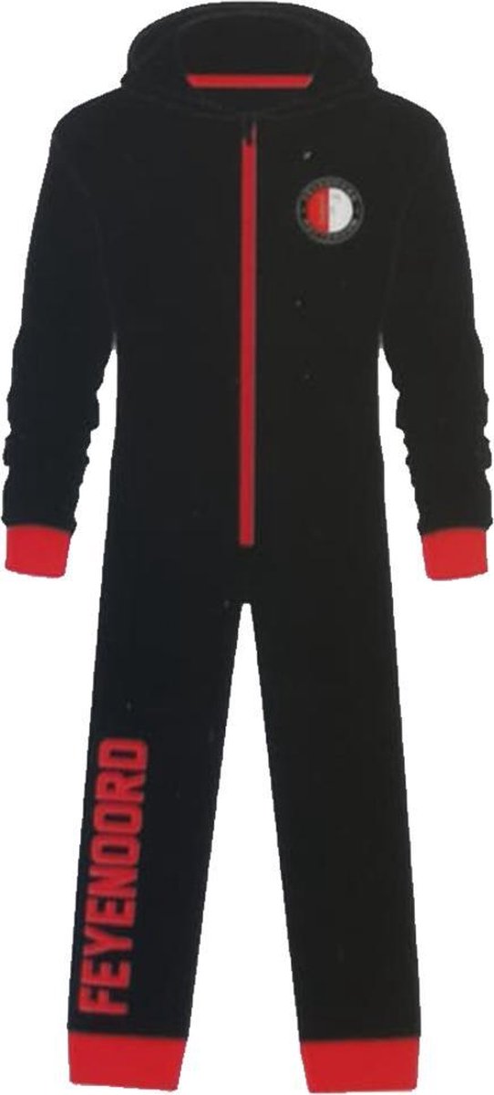Feyenoord Kids Onesie Zwart / Rood - Maat 116/122