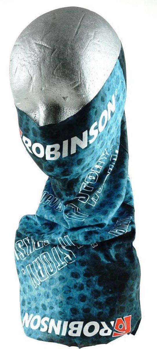 Mondkap - Shawl -Col -Antibacterieel effect - Robinson - Blauw - Ook als mondkap te gebruiken