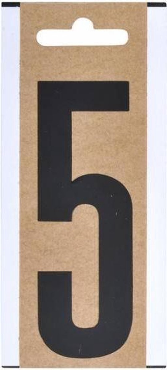 Cijfer etiket " 5 " 10cm