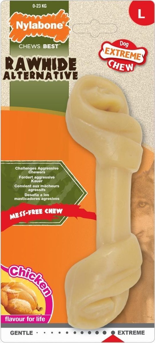 Nylabone Extreme kauwbot knoop met kipsmaak - Large