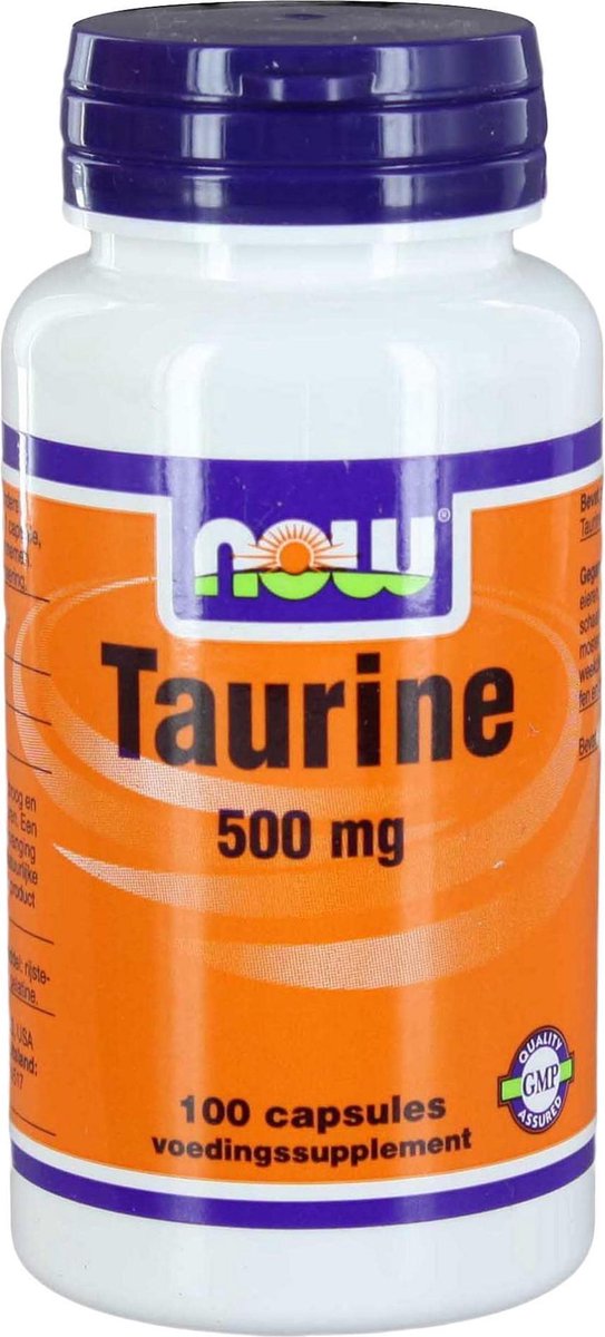 Now Taurine 500 mg Capsules 100 st