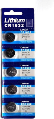 Knoopcel batterij CR1632 per 5 stuks