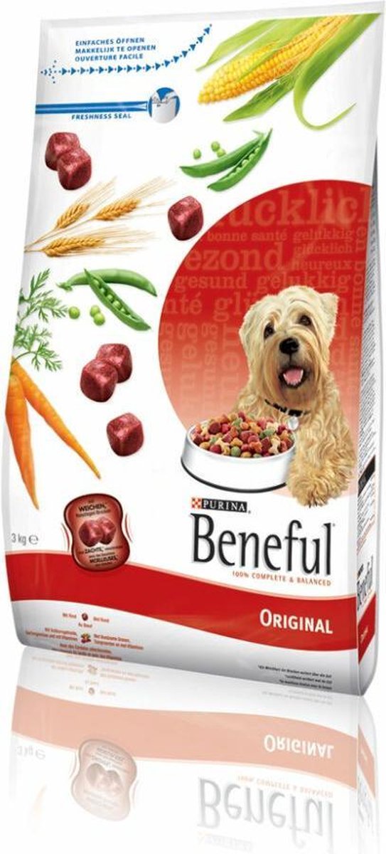 4x Beneful Original Rund - Groenten 3 kg