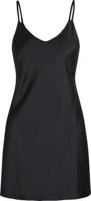 LingaDore - Satin Chemise Zwart - maat S - Zwart