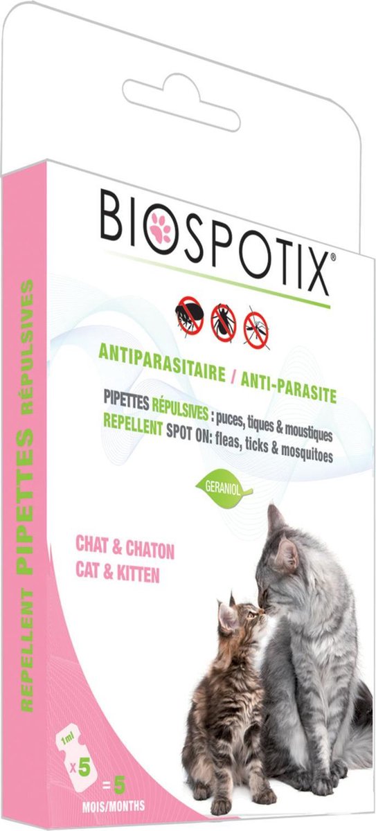 Biospotix kat/kitten spot-on antiparasitair