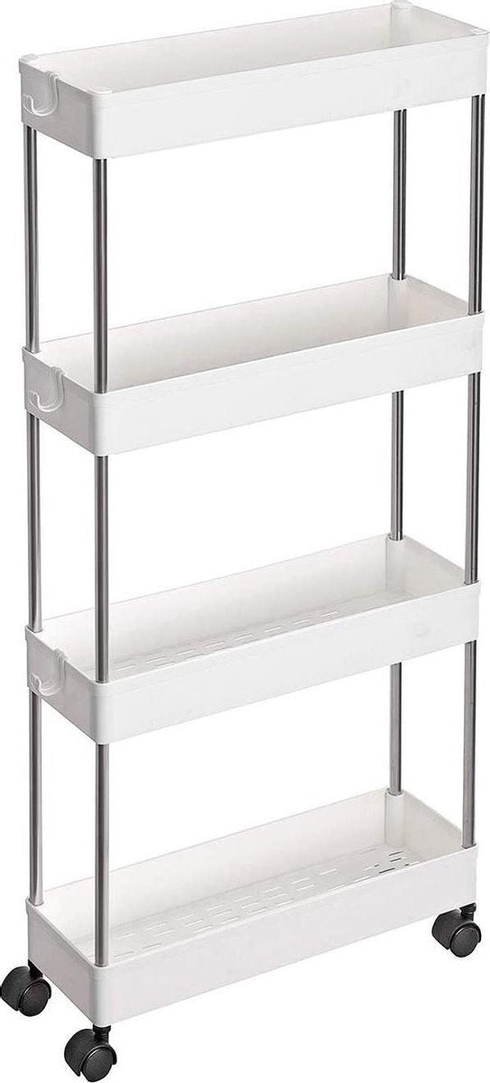 Nancy's Ada Trolley - Badkamertrolley - Keukentrolley - Wit - 40 x 12.5 x 86