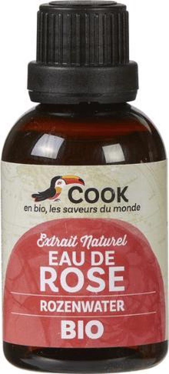 Rozenwater Cook - Flesje 50 ml - Biologisch