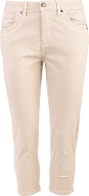 Broek Louka Capri kleur kiezel maat 38