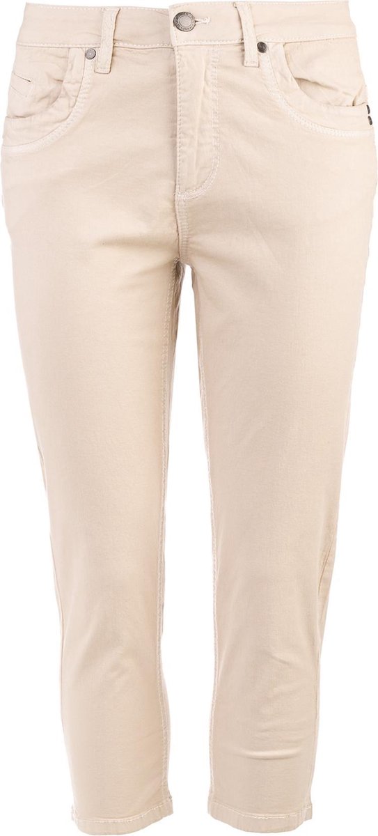 Broek Louka Capri kleur kiezel maat 38