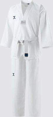 Taekwondo-pak (dobok) voor beginners JCalicu-Club | WT | wit - Product Kleur: Witte kraag / Product Maat: 150