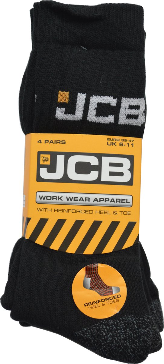 JCB Verstevigde werksok maat 39/47 - 8 paar mannen sokken grote maat