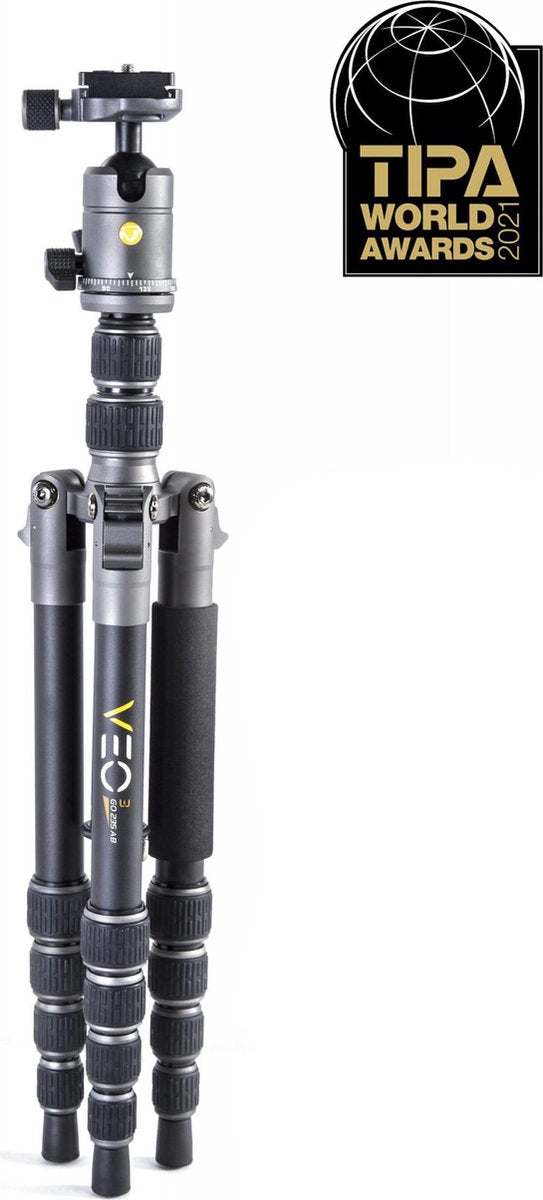 Vanguard VEO 3GO 235AB | Aluminium Statief 3in1 |  Eénbeen Vlog-Selfiestick Macro| Bluetooth AB  | Balkop T-50 Arca Swiss |