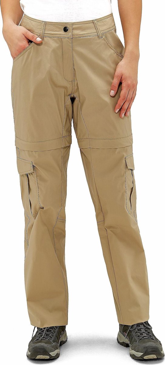 Wildebeast Indra Wandelbroek / Afritsbroek - Bruin - Dames  - Maat XL