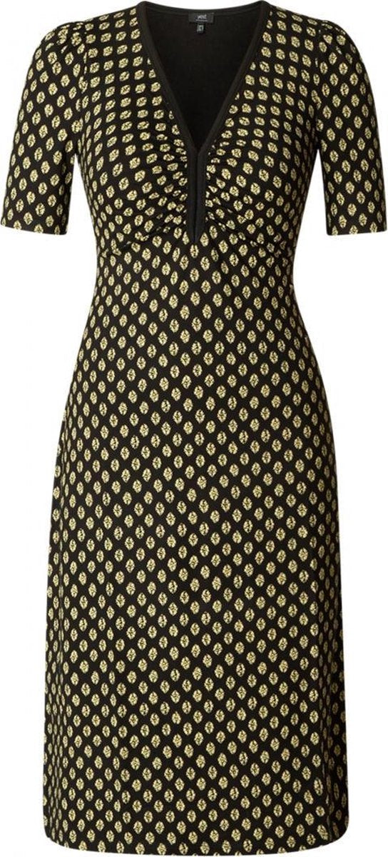 YEST Gaya Jurk - Black/Cream - maat 44