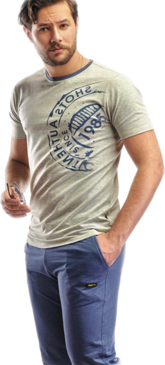 Embrator mannen Jogging set / Huispak blauw/geel maat XXL