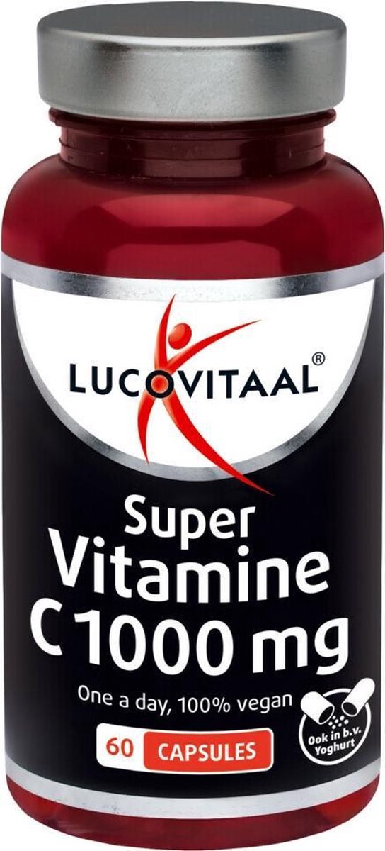 3x Lucovitaal Super Vitamine C 1000mg Vegan 60 Capsules