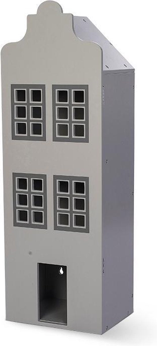 Byastrup Houten Poppenhuis Town House Grijs